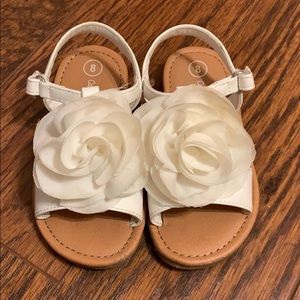 Cat and jack white sandals size 8
